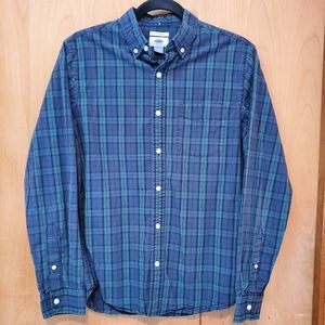 🟦 Old Navy Slim Fit Plaid Shirt